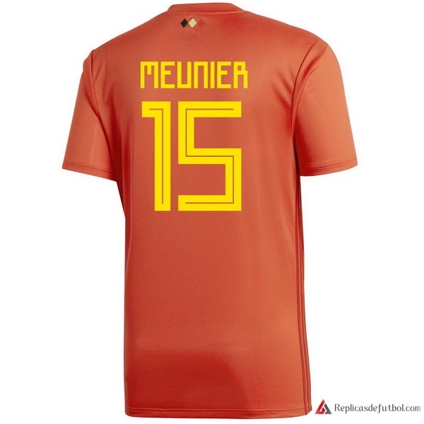 Camiseta Seleccion Belgica Primera equipación Meunier 2018 Rojo